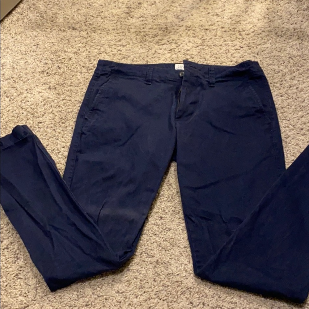 Blue chino pants